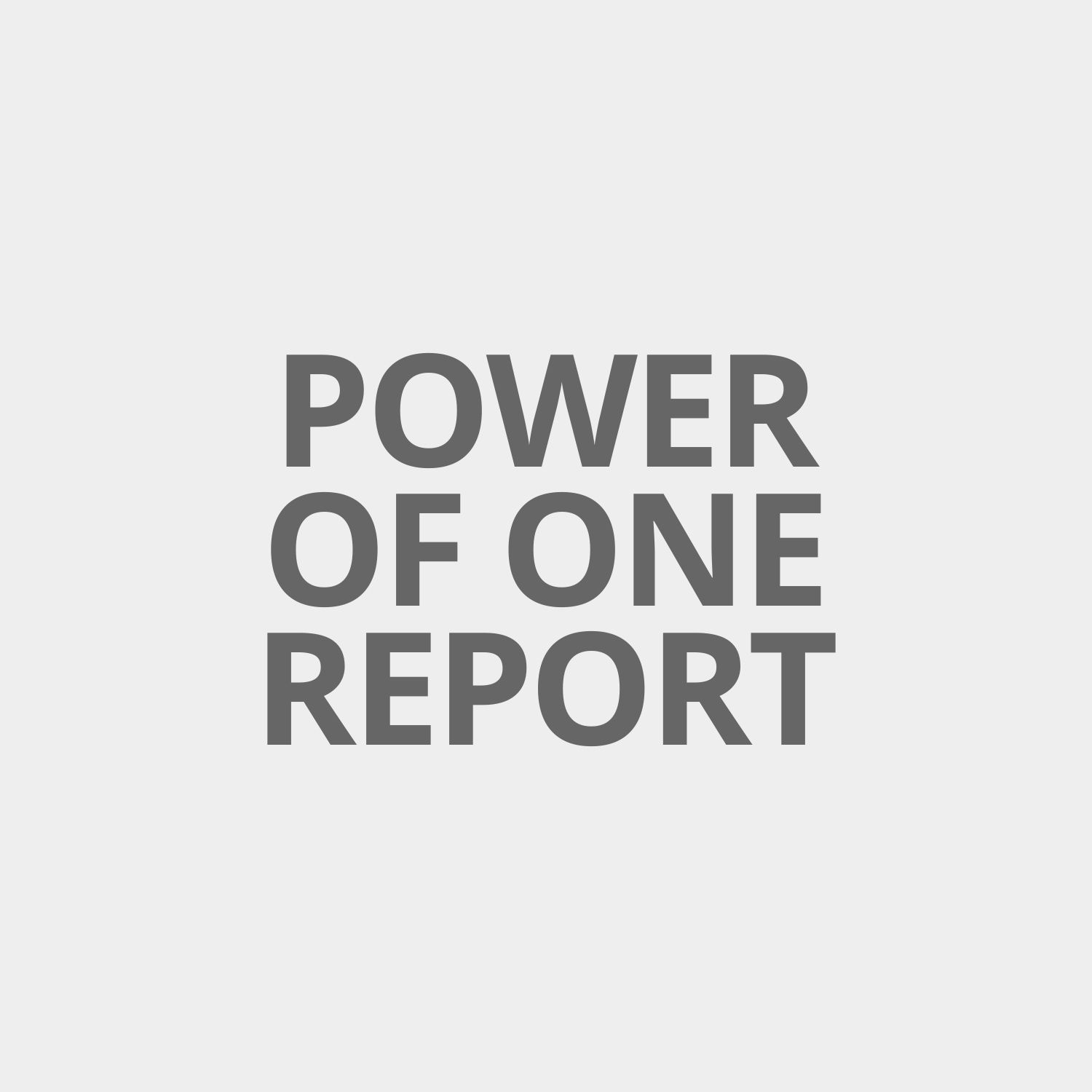 Power of One Report